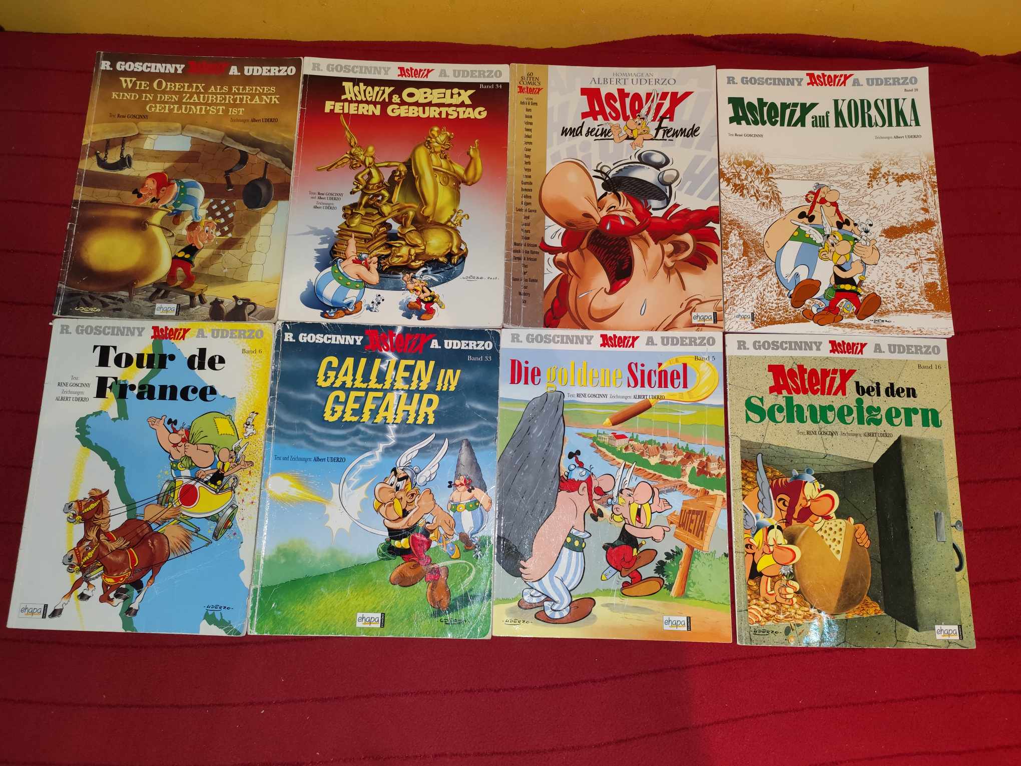 21db német nyelvű Asterix képregény (5db viseltes)